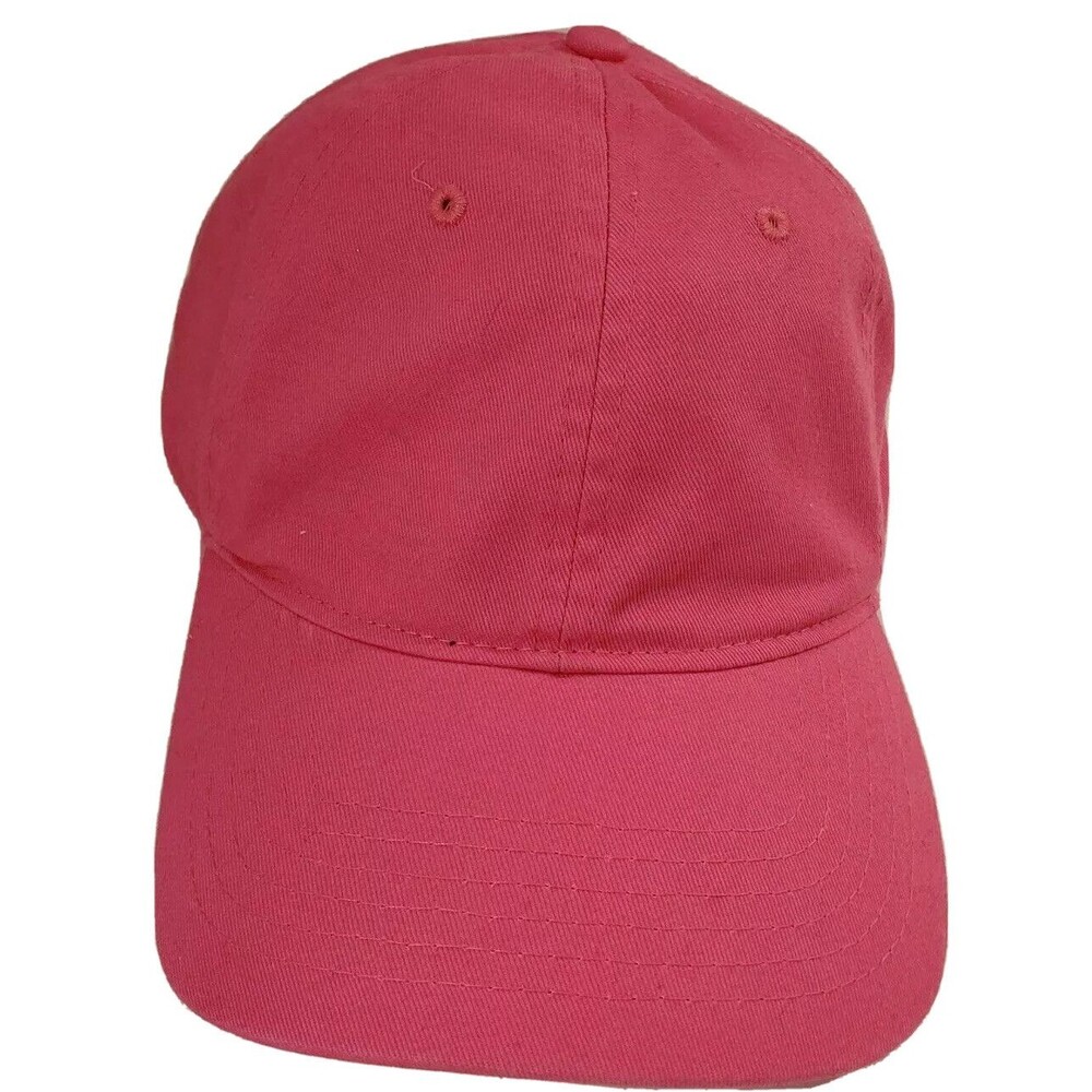 Viv & Lou Baseball Cap Girls Pink Adjustable Solid Casual Hat Spring NEW